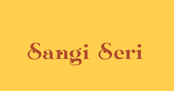 Sangi Serif font thumbnail